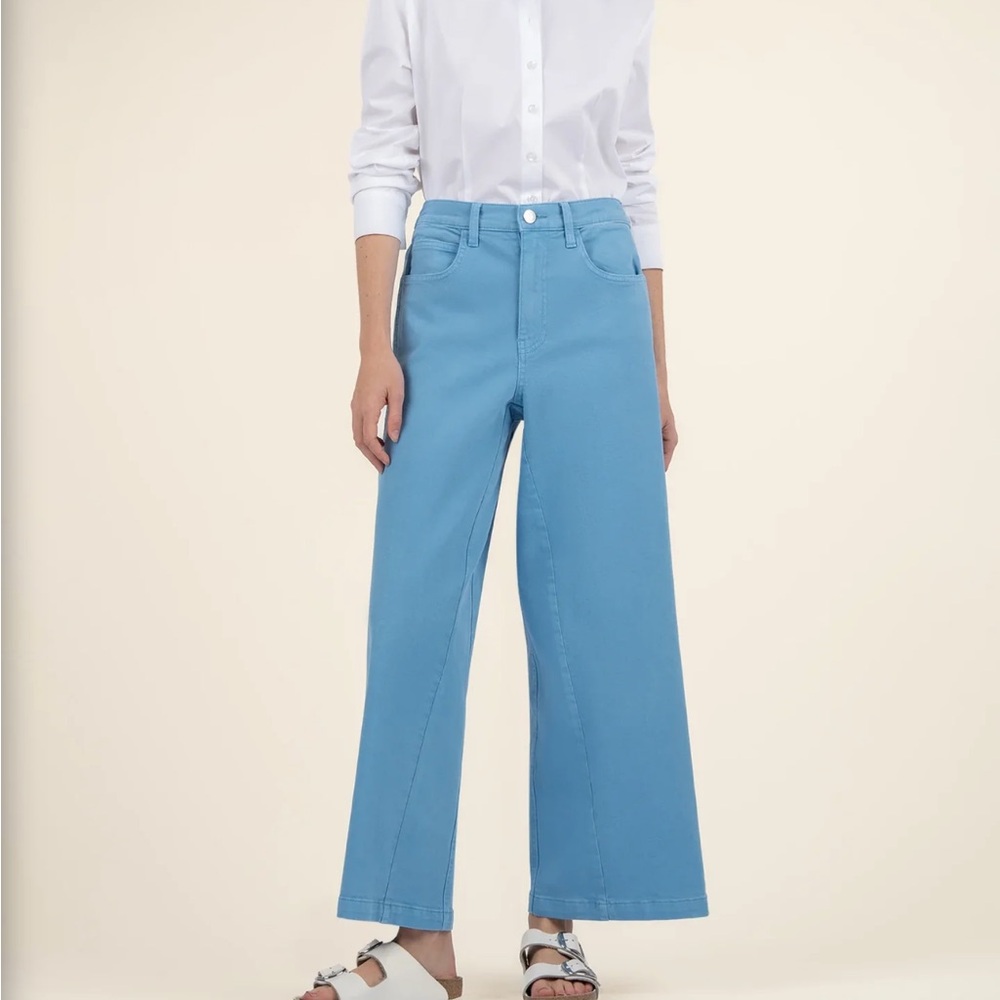 Kut From The Kloth Ash High Rise Wide Legs - Amalfi Blue